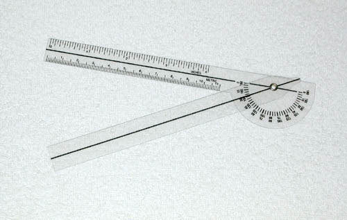 Plastic 6-3/4 Goniometer 180 Degrees