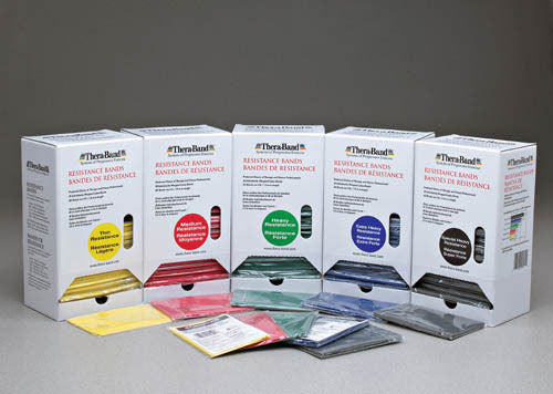 Theraband Dispenser Package Green 30-5' Bands