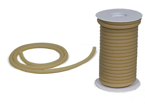 Amber Latex Tubing - Id 1/4 Wall 1/8 Od 1/2