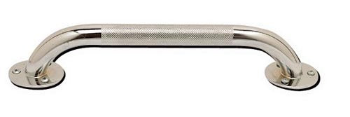 Grab Bar- Knurled Chrome 16in