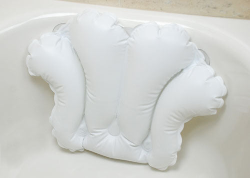 Inflatable Bath Pillow w/ Suction Cups