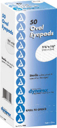 Sterile Oval Eyepad 2 5/8  x 1 5/8  Bx/50