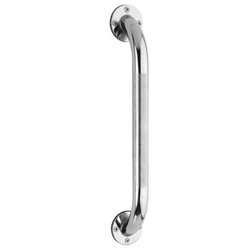 Carex Textured Chrome Wall Grab Bar 18